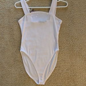 Never worn before white bodysuit from boohoo